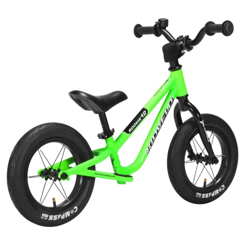 Kidvelo Rookie 12 inch Balance Bike - Neon Green