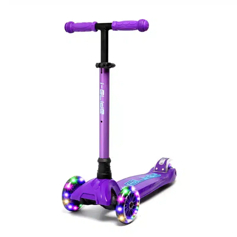 Xchange Sports I-Glide Scooter Purple:Aqua Main I-GLIDE 3 Wheel Kids Scooter Purple / Blue