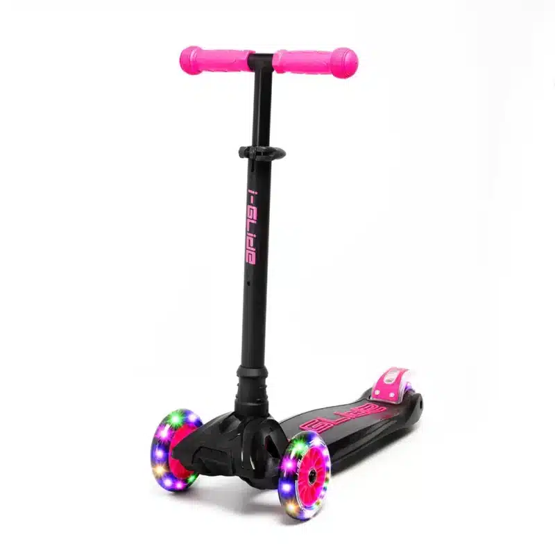 Xchange Sports I-Glide Scooter Pink : Black I-GLIDE 3 Wheel Kids Scooter - Black / Pink