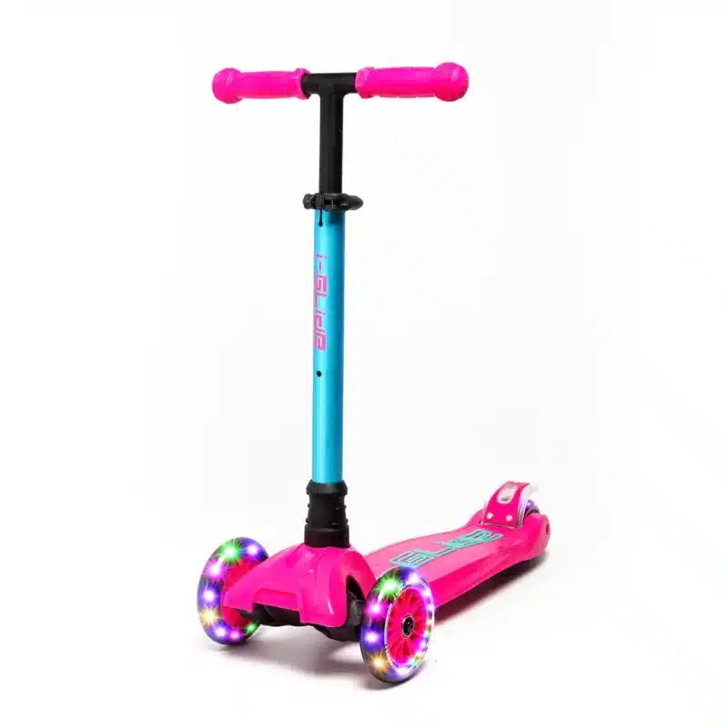 Xchange Sports I-Glide Scooter Pink:Aqua Main I-GLIDE 3 Wheel Kids Scooter Pink / Aqua