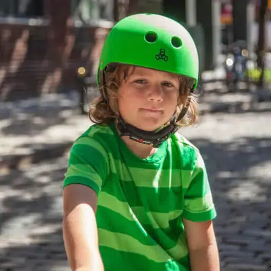 Triple 8 Lil 8 Youth Helmet Neon Green Gloss